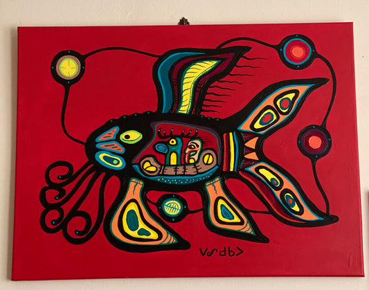 Fish Art Original Native Art Painting